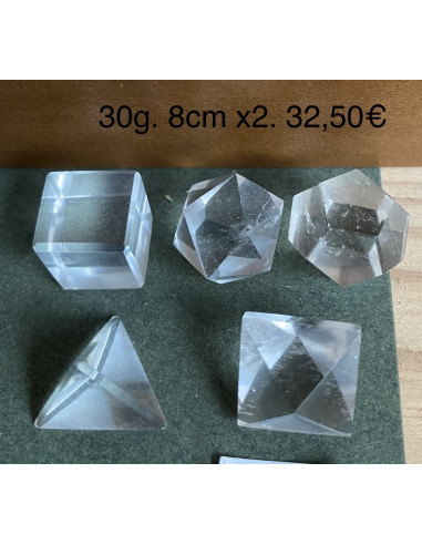 copy of Solide platon cristal de roche dodécaèdre