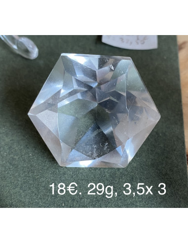 Cristal de roche sceau salomon volume diamant