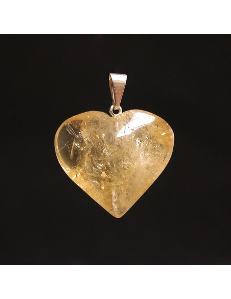 Pendentif citrine coeur