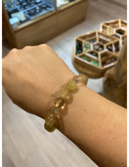 Bracelet quartz rutilé