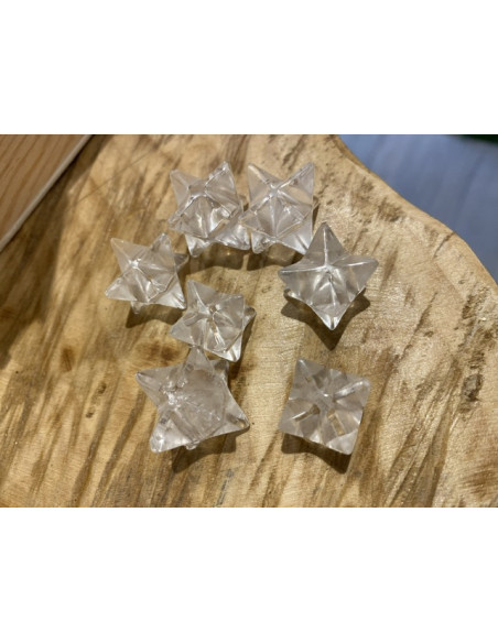 Cristal de roche merkaba