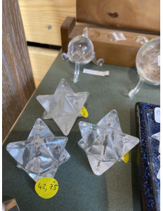 Cristal de roche merkabah XL
