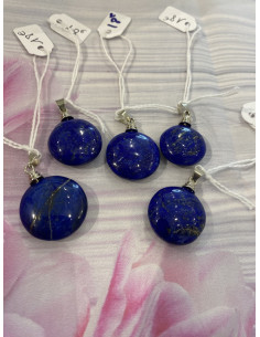 Pendentif lapis lazuli rond