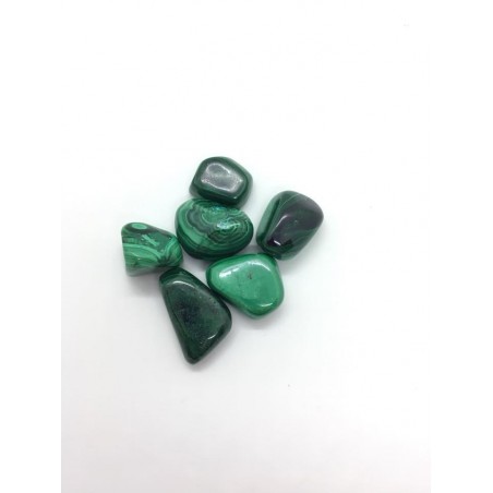 malachite pierre roulée