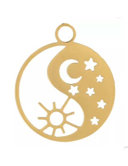 Charms acier inoxydable doré