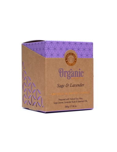 Bougie parfumée Bio Sauge & Lavande