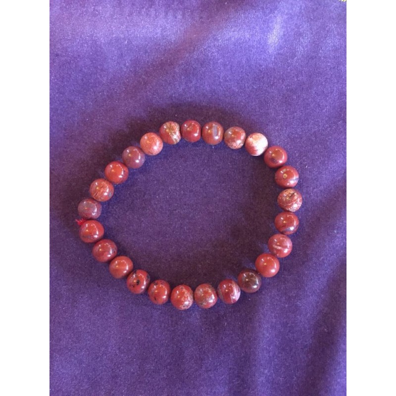 bracelet jaspe rouge cholestérol