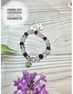 Bracelet triangle d’or lotus