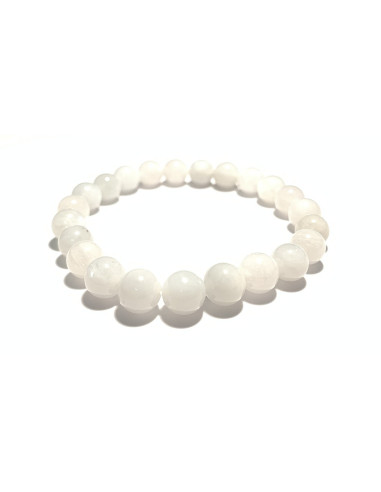 bracelet pierre de lune blanche