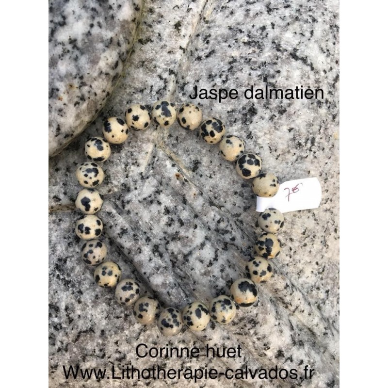 bracelet jaspe dalmatien
