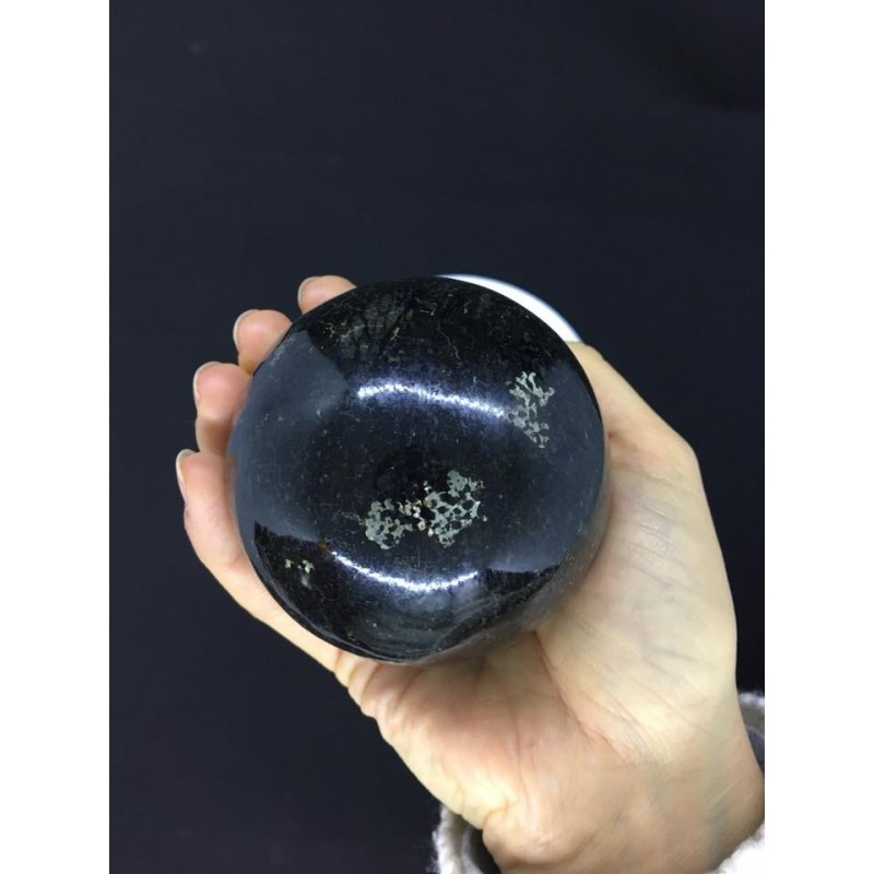 Sphère Obsidienne dorée 8cm