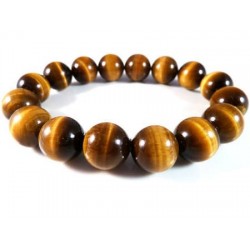 bracelet homme oeil de tigre 12 mm