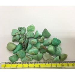 Chrysoprase pierre roulée verte